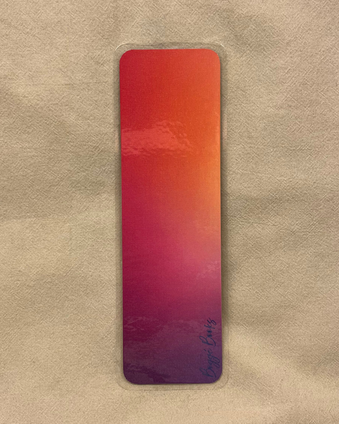 Sunset Flowers Bookmark