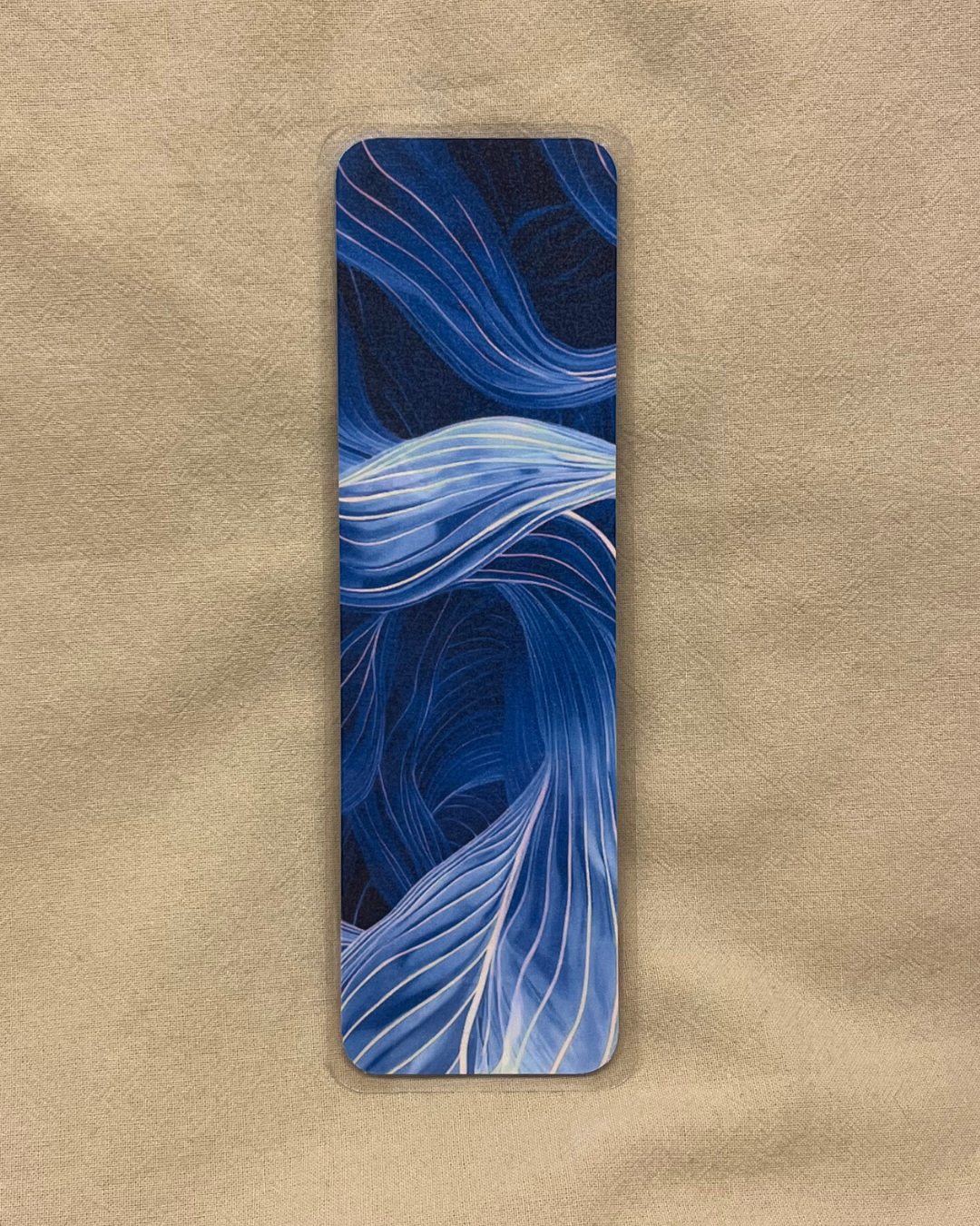 Blue Organic Bookmark